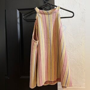 W5 Anthropologie Yellow Striped Tank Top